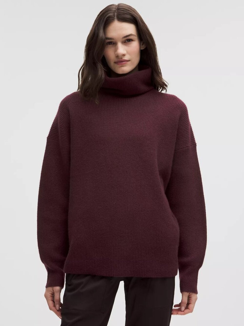 Lululemon Oversized Cashmere Funnel-Neck Sweater